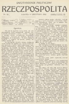Rzeczpospolita : dwutygodnik polityczny. R. 4, 1912, nr 85
