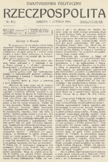 Rzeczpospolita : dwutygodnik polityczny. R. 5, 1913, nr 91