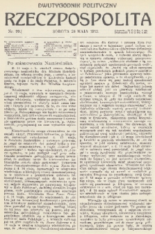 Rzeczpospolita : dwutygodnik polityczny. R. 5, 1913, nr 99