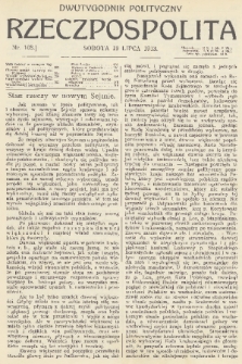 Rzeczpospolita : dwutygodnik polityczny. R. 5, 1913, nr 103