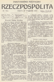 Rzeczpospolita : dwutygodnik polityczny. R. 5, 1913, nr 104