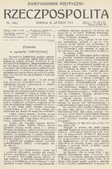 Rzeczpospolita : dwutygodnik polityczny. [R. 6], 1914, nr 114