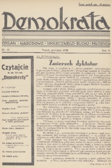 Demokrata : organ narodowo-społecznego ruchu młodych. R. 2, 1935, nr 13
