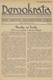 Demokrata : organ narodowo-społecznego ruchu młodych. R. 3, 1936, nr 3