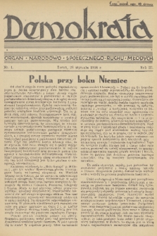 Demokrata : organ narodowo-społecznego ruchu młodych. R. 3, 1936, nr 4