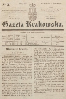 Gazeta Krakowska. 1839, nr 2