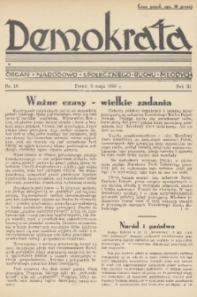 Demokrata : organ narodowo-społecznego ruchu młodych. R. 3, 1936, nr 18