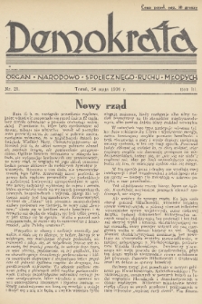 Demokrata : organ narodowo-społecznego ruchu młodych. R. 3, 1936, nr 21