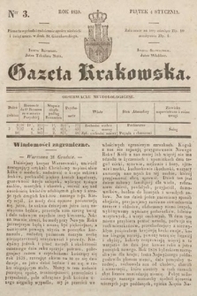 Gazeta Krakowska. 1839, nr 3