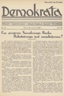Demokrata : organ narodowo-społecznego ruchu młodych. R. 3, 1936, nr 25