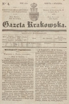 Gazeta Krakowska. 1839, nr 4