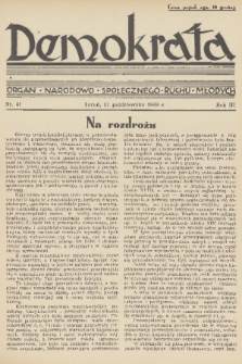 Demokrata : organ narodowo-społecznego ruchu młodych. R. 3, 1936, nr 41