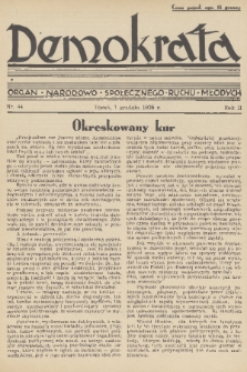 Demokrata : organ narodowo-społecznego ruchu młodych. R. 3, 1936, nr 44