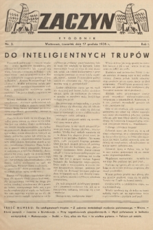 Zaczyn : tygodnik. R. 1, 1936, nr 3