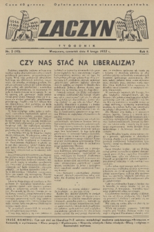 Zaczyn : tygodnik. R. 2, 1937, nr 5