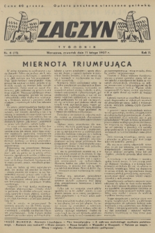 Zaczyn : tygodnik. R. 2, 1937, nr 6