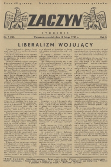 Zaczyn : tygodnik. R. 2, 1937, nr 7