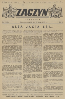Zaczyn : tygodnik. R. 2, 1937, nr 8