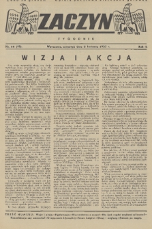 Zaczyn : tygodnik. R. 2, 1937, nr 14