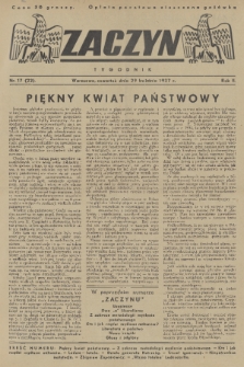 Zaczyn : tygodnik. R. 2, 1937, nr 17
