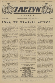 Zaczyn : tygodnik. R. 2, 1937, nr 18