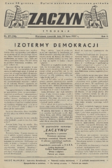 Zaczyn : tygodnik. R. 2, 1937, nr 29