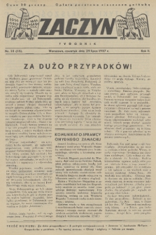 Zaczyn : tygodnik. R. 2, 1937, nr 30