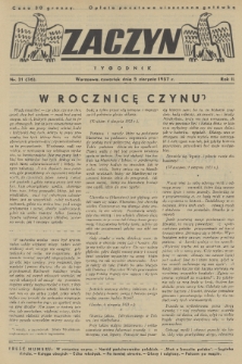 Zaczyn : tygodnik. R. 2, 1937, nr 31