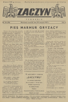 Zaczyn : tygodnik. R. 2, 1937, nr 34
