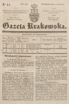 Gazeta Krakowska. 1839, nr 11
