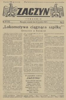 Zaczyn : tygodnik. R. 2, 1937, nr 37