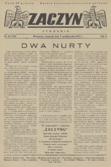 Zaczyn : tygodnik. R. 2, 1937, nr 40