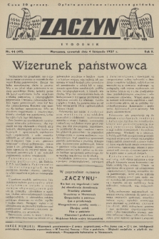 Zaczyn : tygodnik. R. 2, 1937, nr 44