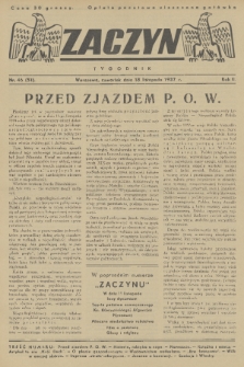 Zaczyn : tygodnik. R. 2, 1937, nr 46