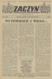 Zaczyn : tygodnik. R. 2, 1937, nr 47