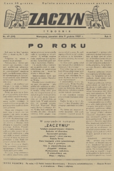 Zaczyn : tygodnik. R. 2, 1937, nr 49