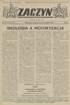 Zaczyn : tygodnik. R. 2, 1937, nr 51-52