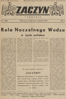 Zaczyn : tygodnik. R. 3, 1938, nr 2