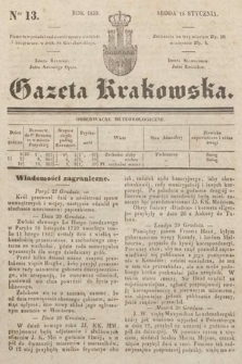 Gazeta Krakowska. 1839, nr 13