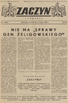 Zaczyn : tygodnik. R. 3, 1938, nr 5