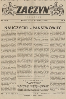 Zaczyn : tygodnik. R. 3, 1938, nr 6