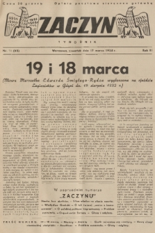 Zaczyn : tygodnik. R. 3, 1938, nr 11