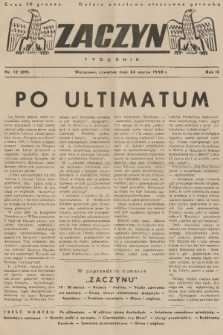 Zaczyn : tygodnik. R. 3, 1938, nr 12
