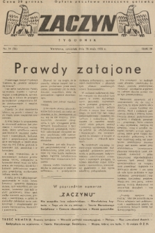 Zaczyn : tygodnik. R. 3, 1938, nr 21