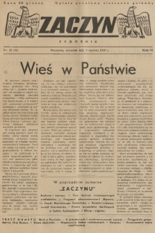 Zaczyn : tygodnik. R. 3, 1938, nr 23