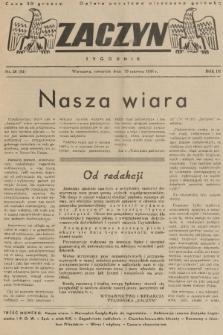 Zaczyn : tygodnik. R. 3, 1938, nr 26