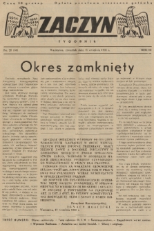 Zaczyn : tygodnik. R. 3, 1938, nr 29