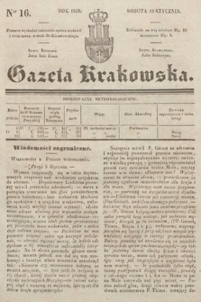 Gazeta Krakowska. 1839, nr 16