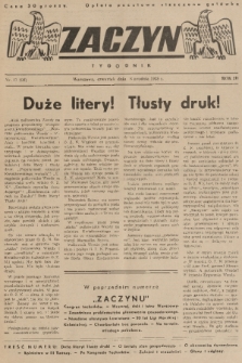 Zaczyn : tygodnik. R. 3, 1938, nr 41