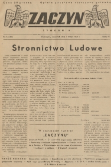 Zaczyn : tygodnik. R. 4, 1939, nr 5